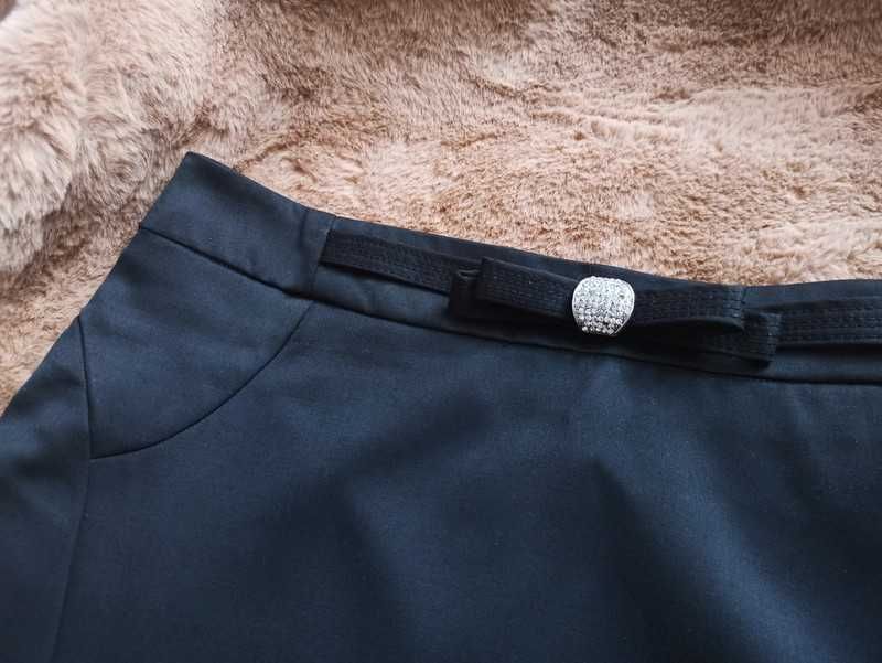 Czarna spódnica ołówkowa NA JESIEŃ, spódniczka STAN BDB