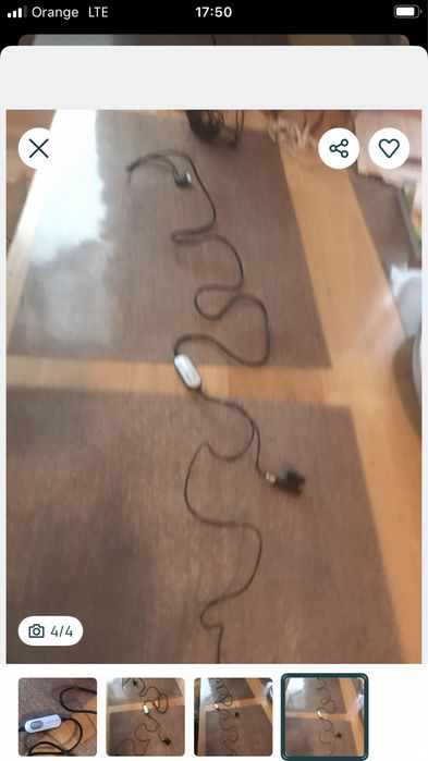 Słuchawki  do telefonu czarne Simens około 100 cm.