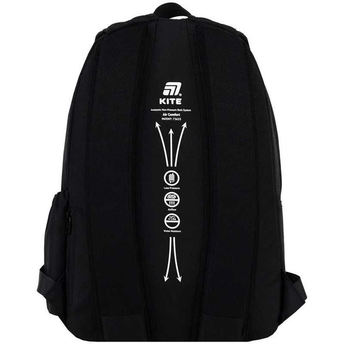 Рюкзак Kite Education teens No One Cares Black Minimalism
