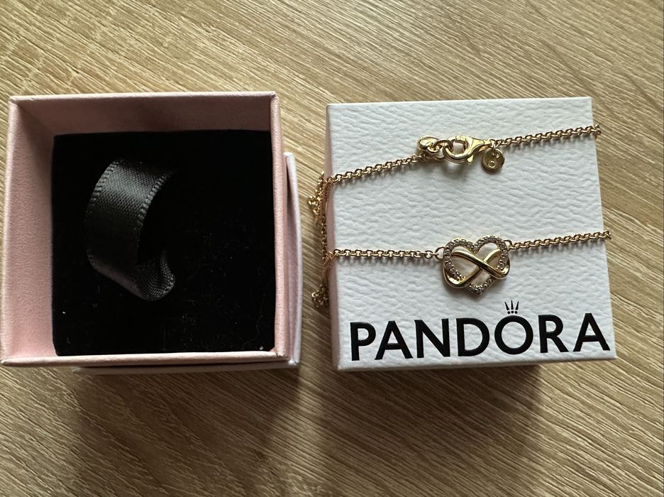 Кольє Pandora "Блискуче серце нескінченності"