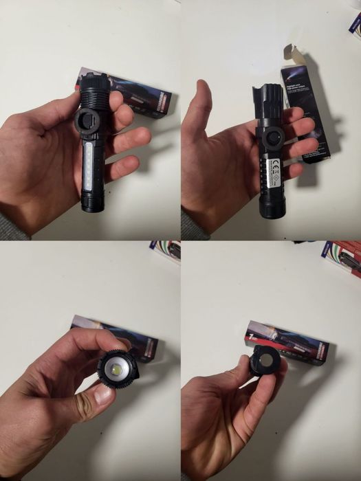 Потужний LED Ліхтар USB/ Ручной яркий фонарик