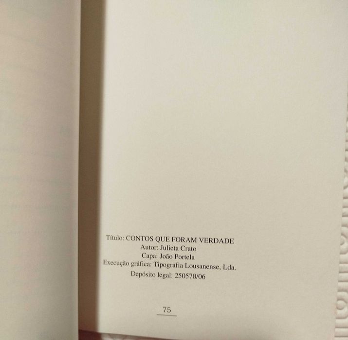 Contos que foram verdade de Julieta Crato