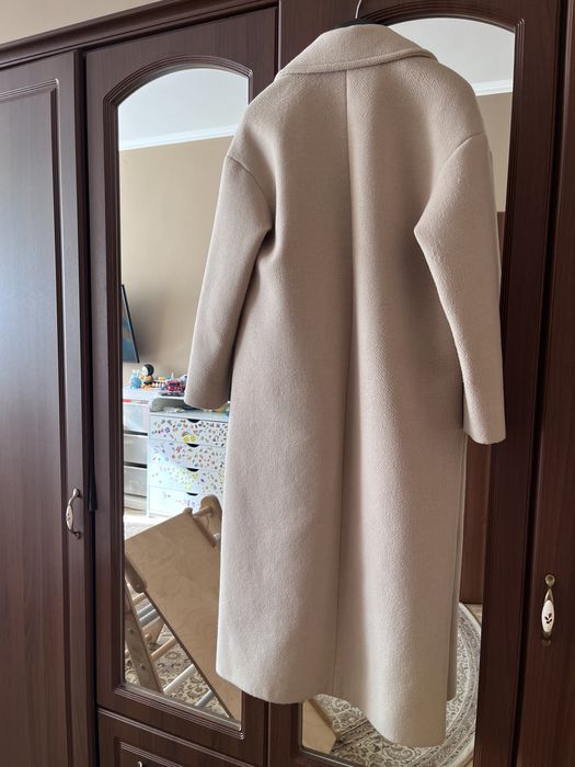 Пальто з вмістом шерсті беж