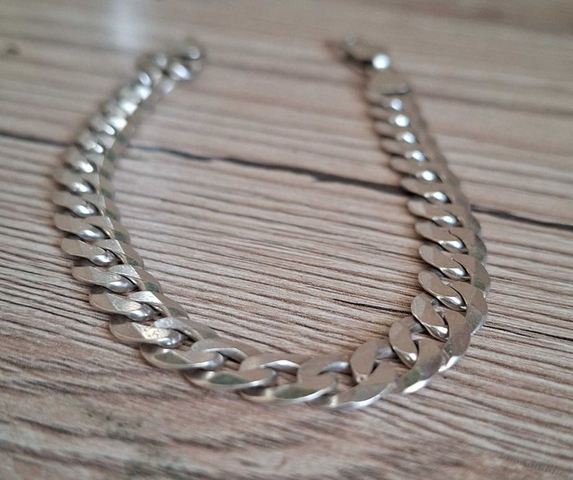 Srebrna bransoleka 925 Pancerka 17 gram