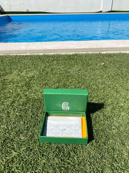 Porta cartões goyard branco