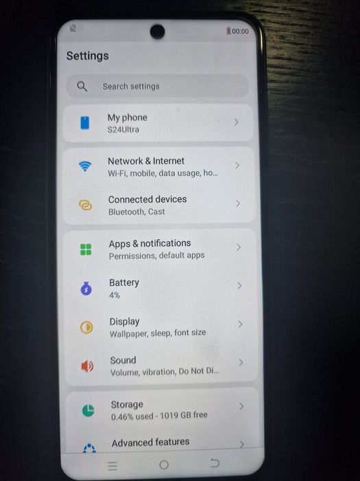 Novo smartphone inspiração Galaxy S24 Ultra.