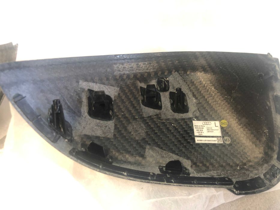 Par de Capas de Espelho – Fibra de Carbono OEM Audi