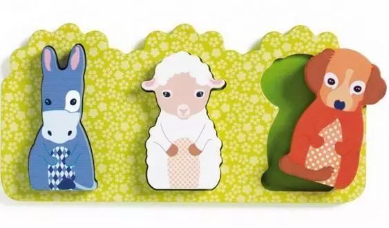 Puzzle drewniane, zwierzęta domowe. Djeco. Nowy Produkt