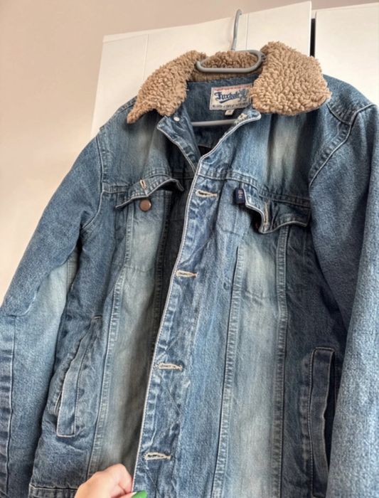 Kurtka jeansowa z barankiem