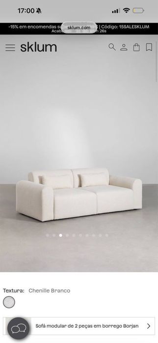 SKLUM Sofá 230x100