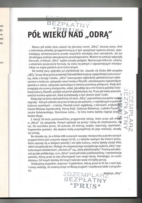 Miesięcznik ODRA marzec 1961