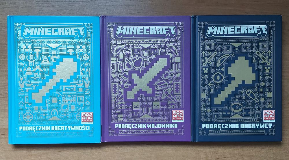 Minecraft podręczniki 3 szt