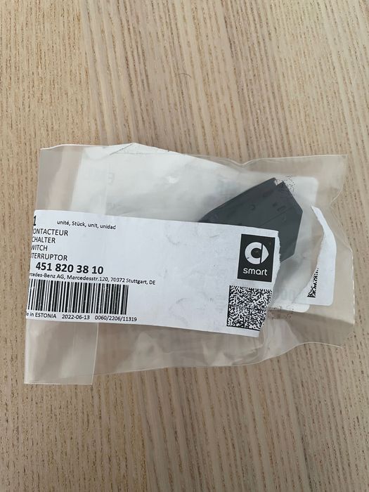 Interruptor(botão) capota smart Fortwo 451 - novo