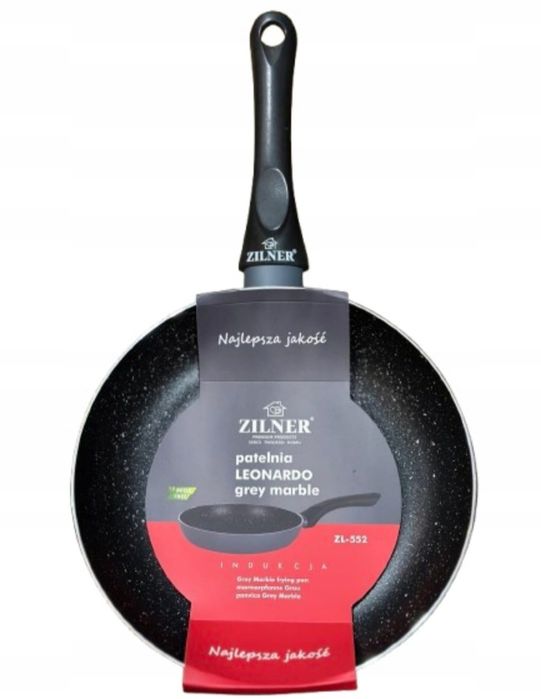 Patelnia Zilner Leonardo 28 cm marmurowa granitowa gaz indukcja
