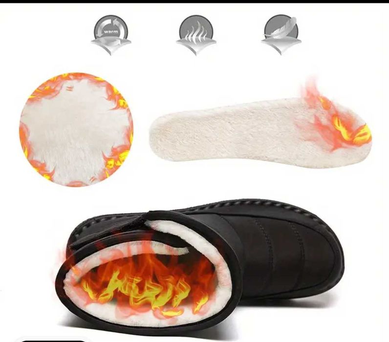 Теплі бавовняні чобітки (дутіки) жіночі 37 р.