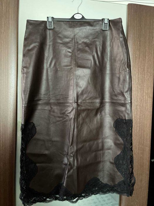 ZARA юбка шкіряна розмір ХЛ