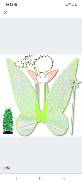 Kostium stroj kwiatowa wróżka elf 123/134