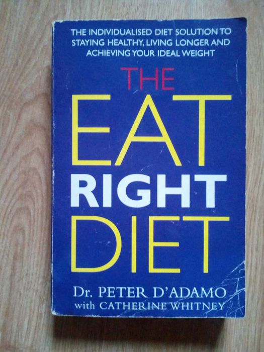 "EAT THE RIGHT DIET" dr.Peter D'Adamo with Catherine Whitney ANG