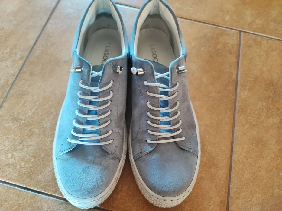 Półbuty sneakersy trampki skórzane Lasocki 38