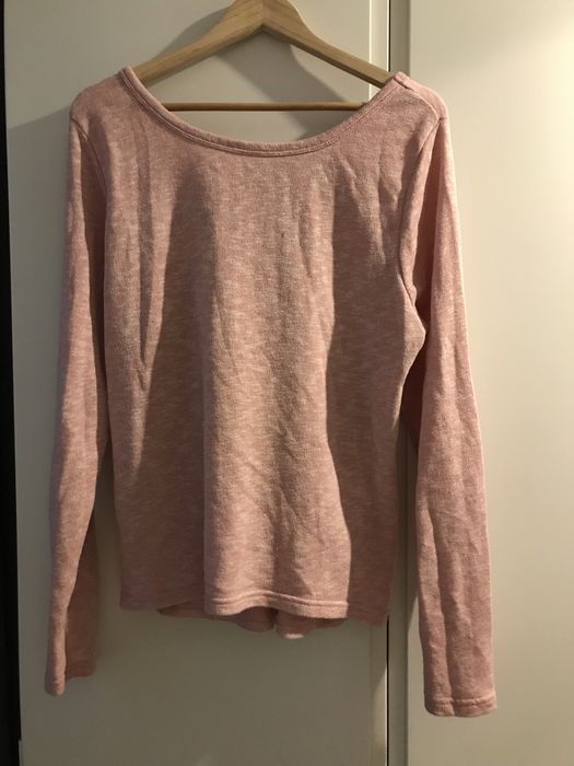 Różowy dzianinowy sweterek