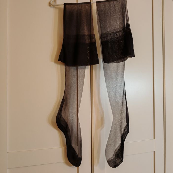 Angielskie pończochy nylonowe FF do pasa