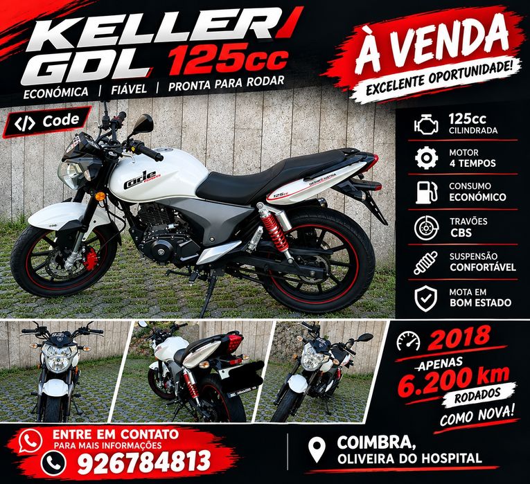 Code 125 como nova 6.000km
