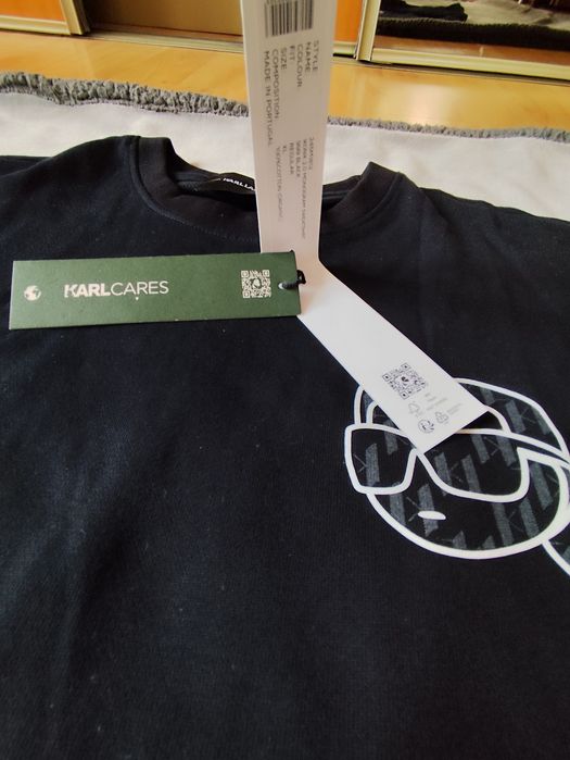 Bluza męska czarna nowa Karl Lagerfeld