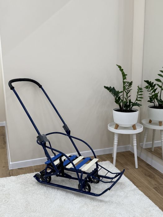 Санки на колеса мрія синій