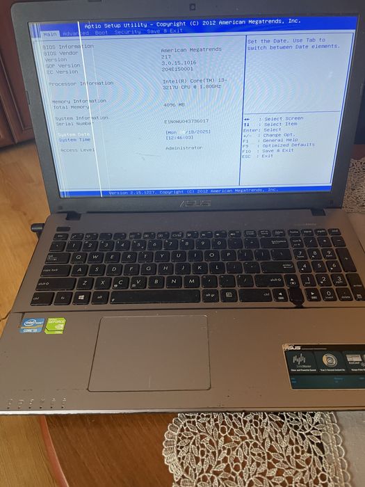 Asus i3 3rd Gen, 4GB Ram, Nvidia GT720 2GB, brak HDD