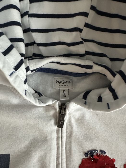 Bluza dziewczęca Pepe Jeans biała 164 cm
