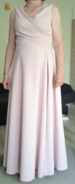 Suknia długa różowa