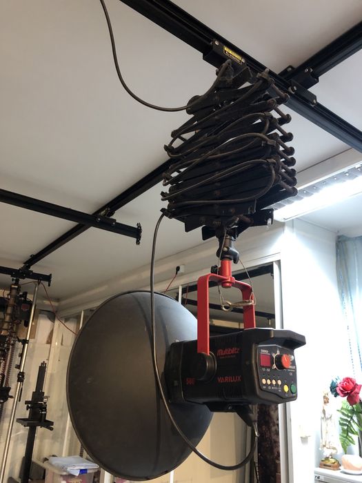 Estudio fotografico suspenso Manfrotto profissional.