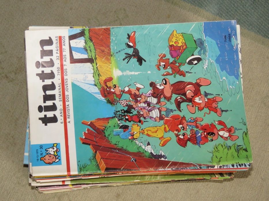 TinTin (tintim), lote de BD