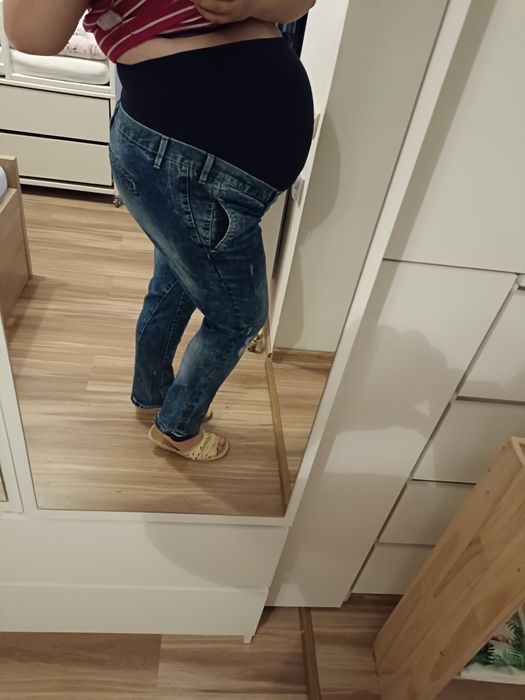 Spodnie ciążowe jeansy Bonprix 48/50/52