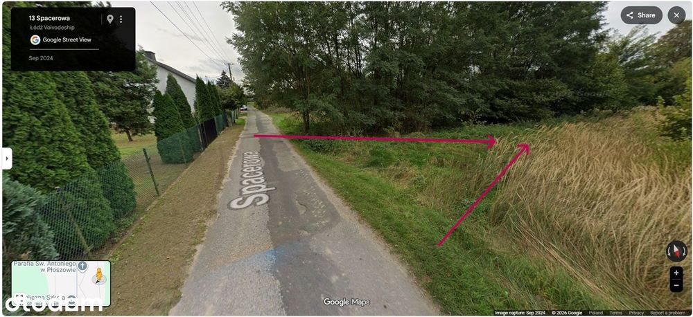 Działka siedliskowa w centrum Płoszowa - dobra inwestycja.