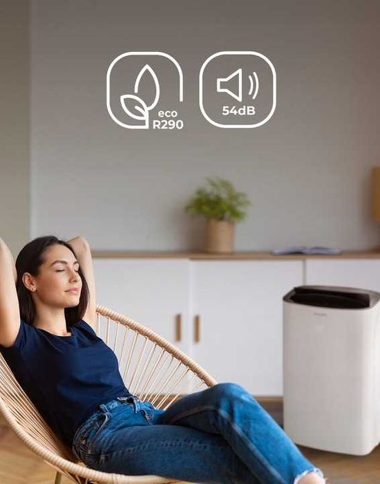 4w1 KLIMATYZATOR przenośny osuszacz powietrza pompa ciepła WIFI 4,7 kW