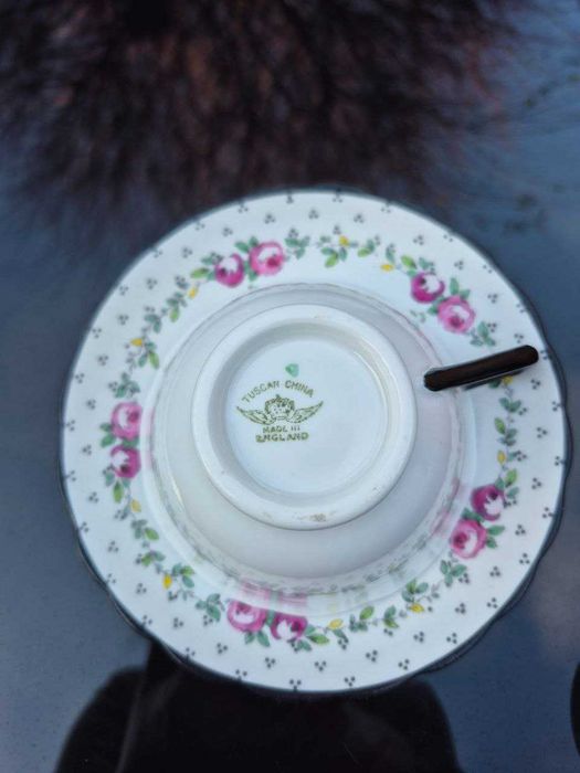 Англійський антікварний фарфор. Чайна пара