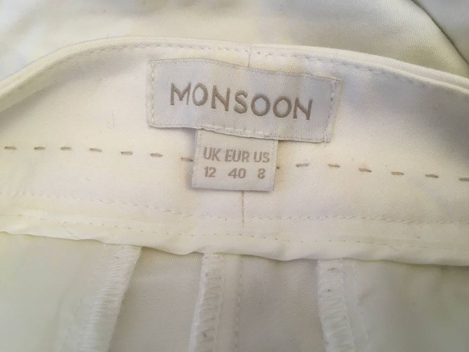 Білі брюки Monsoon & Жовта джинсовка Esprit