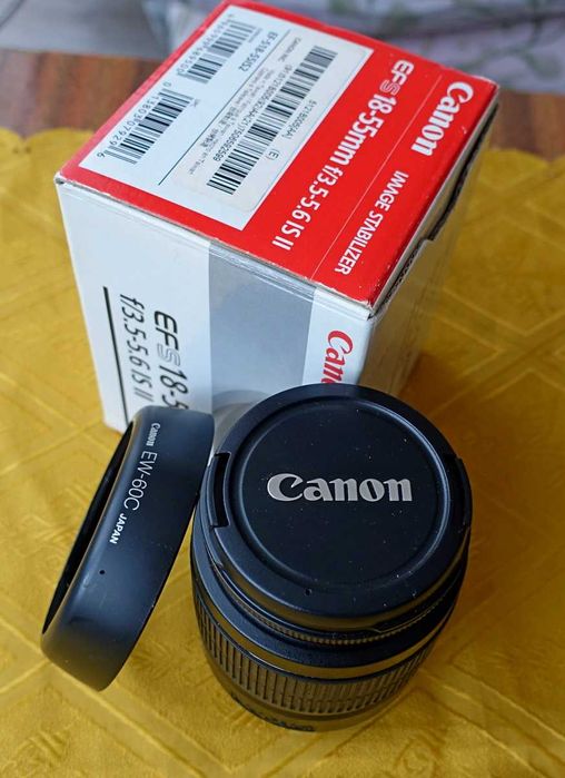 Obiektyw Canon EF-S 18-55mm f/3.5-5.6 ze stabilizacją nieużywany.