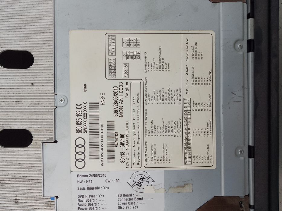 Radio 2din Audi A4 A6