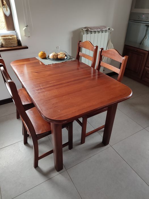 Stół + 4 krzesła sosna