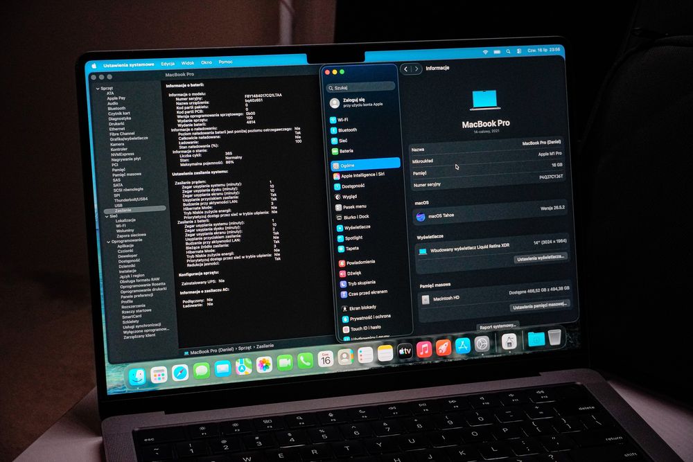 Macbook Pro 14” 2021 M1 Pro 16GB/512GB + torba
