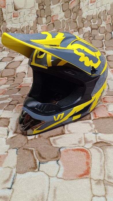Шлем кроссовый FOX шолом фулфейс мотоцикл ендуро фокс крос fullface