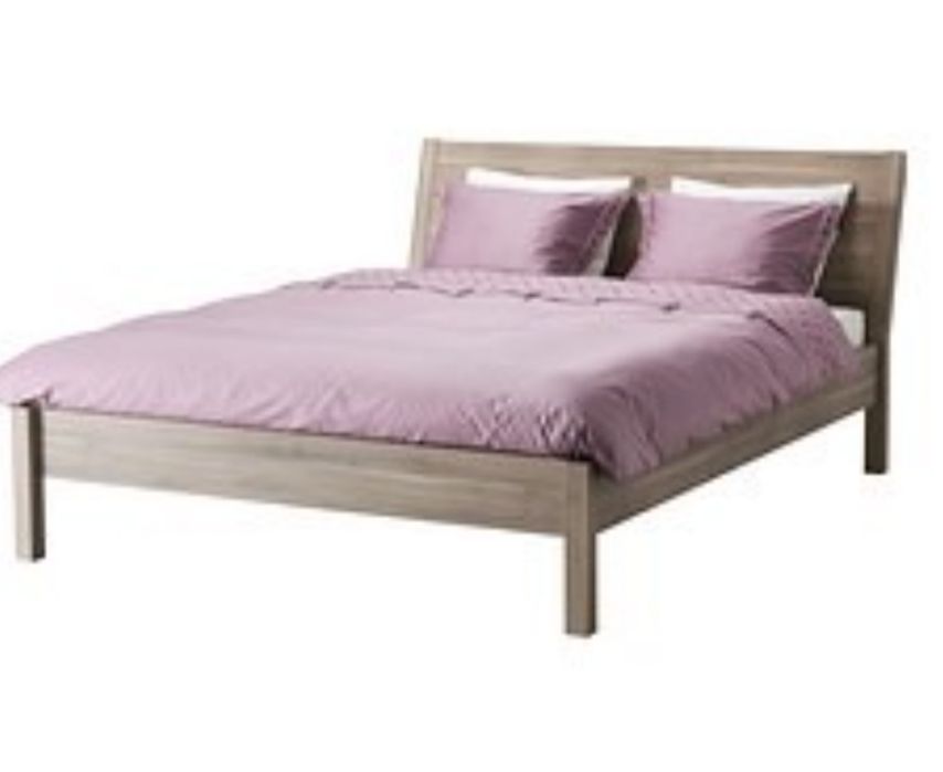 Łóżko drewniane Ikea Nyvoll 140x200 stelaż i materac