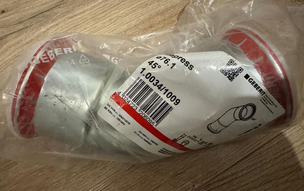 Geberit Kolano 45 ST. D76,1 Mapress C-STAHL