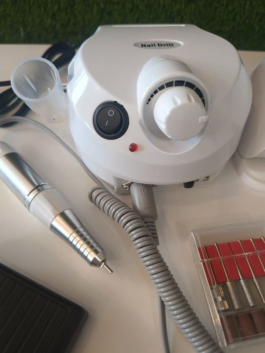 Zestaw do robienia paznokci, lampa, frezarka, manicure, hybryda, żel
