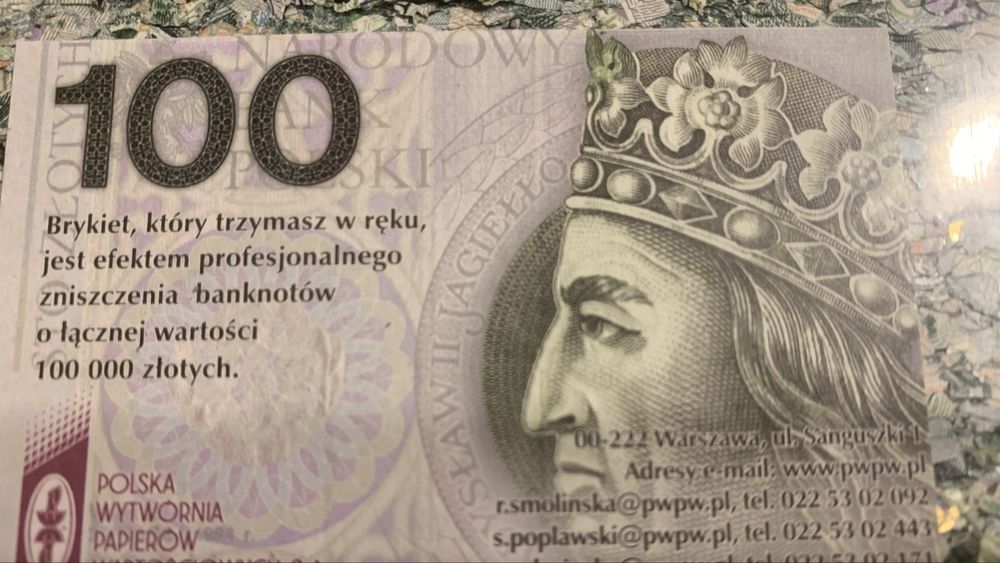 Sto tysięcy złotych - super prezent - milioner