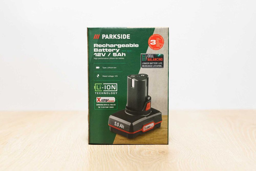 Акумулятори і зарядки PARKSIDE / 12В 2Ah 4Ah 5Ah, 20В 2Ah 4Ah 8Ah