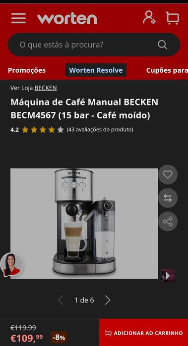 Máquina de café Becken