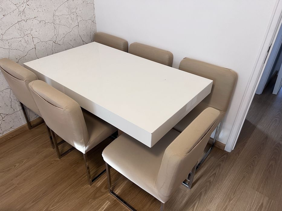 Mesa extensivel branca